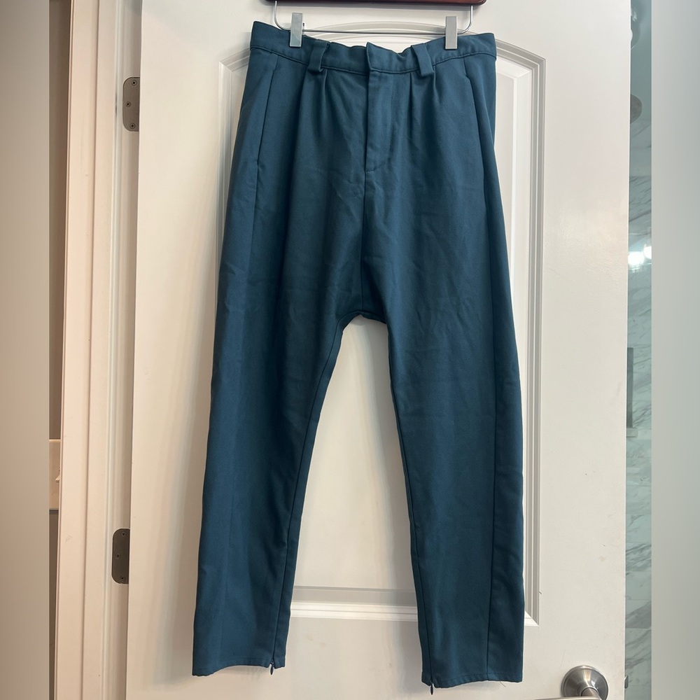 Free people- harem pants- dark teal color- size small